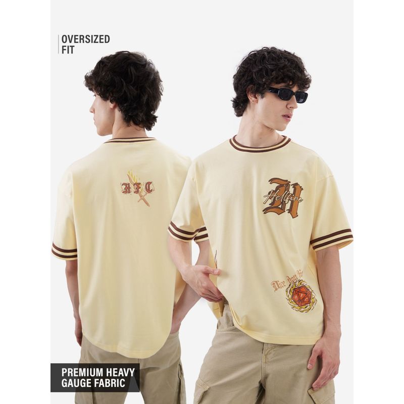 The Souled Store Stranger Things Hellfire Club Men Oversized T-Shirt (XL)