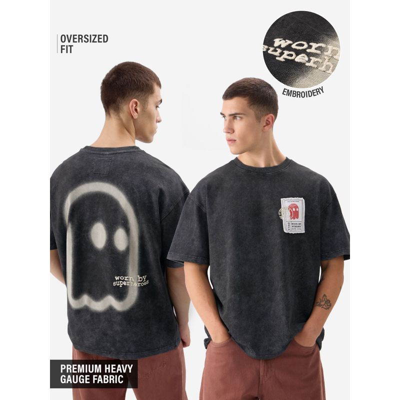 The Souled Store Originals Patchy Mr Soul Oversized T-Shirt (3XL)
