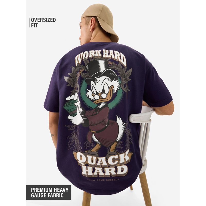 The Souled Store Official Disney Quack Hard Oversized T-Shirt (L)