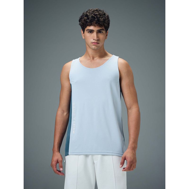 Technosport Men Colorblock Slim Fit Scoop Neck Sports Innerwear Vest with TECHNOCOOL+ (S)