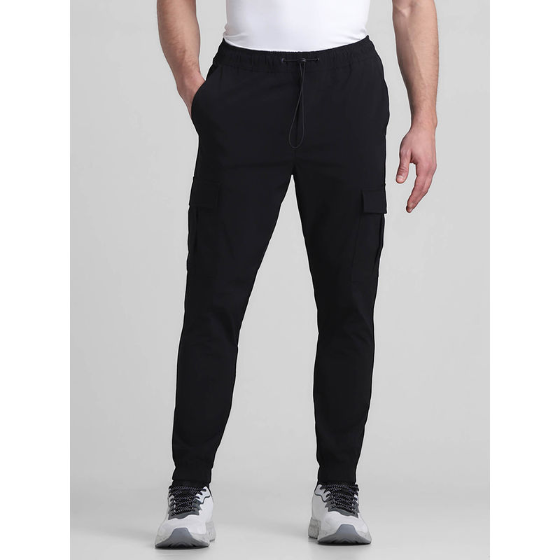 Jack & Jones Black Slim Fit Stretch Cargo Pants (2XL)