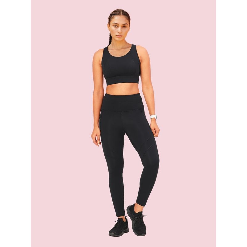 Enamor 7/8th length Dry Fit High Waist Workout Leggings For Women - Held in Fit - A610 (S)