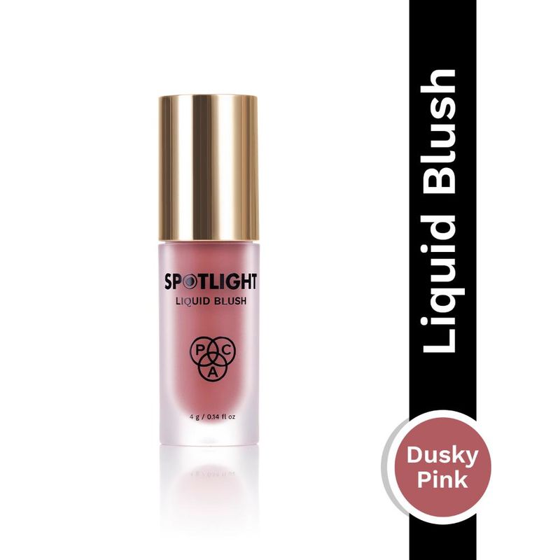 PAC Spotlight Liquid Blush Dusty Pink - Highly Pigmented Blendable Formula, Long Lasting Dewy Finish