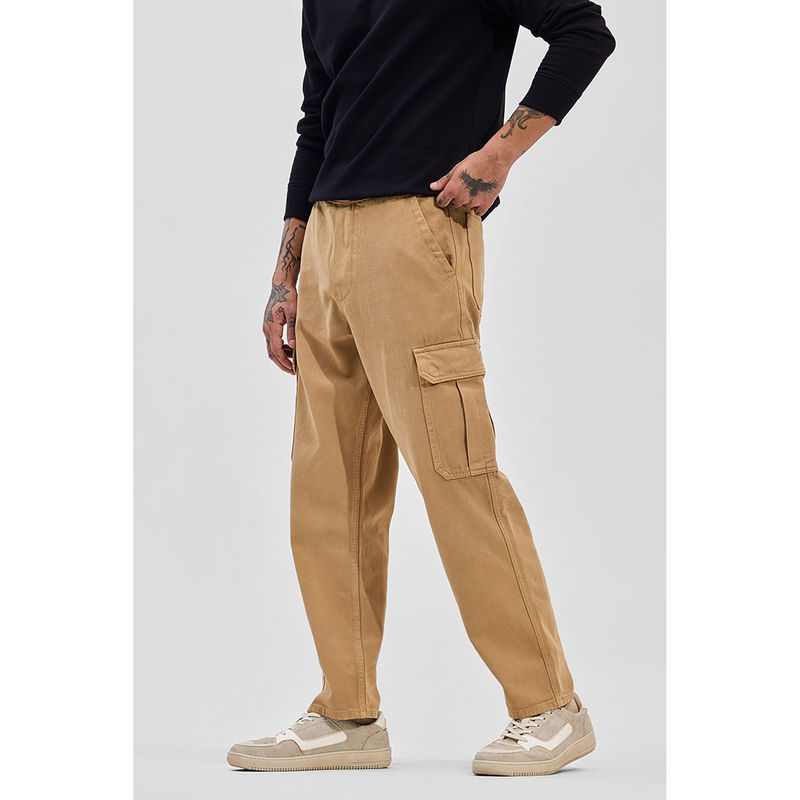 Snitch Beige Straight Fit Jeans (36)