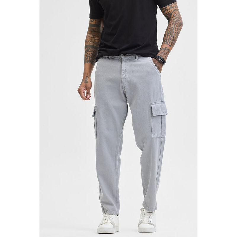 Snitch Light Grey Straight Fit Jeans (30)