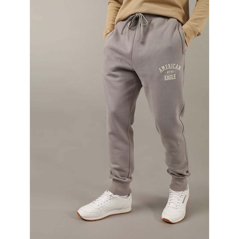 American Eagle Men Grey Cotton Joggers (XS)
