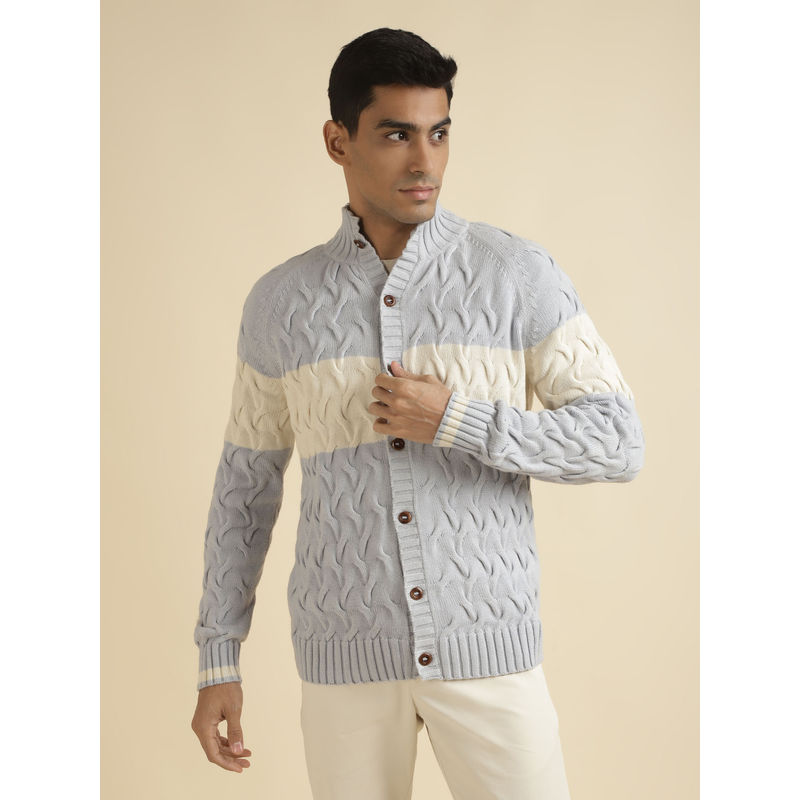 Andamen Grey Mens Full Sleeve Pullover Regular Fit (XL)