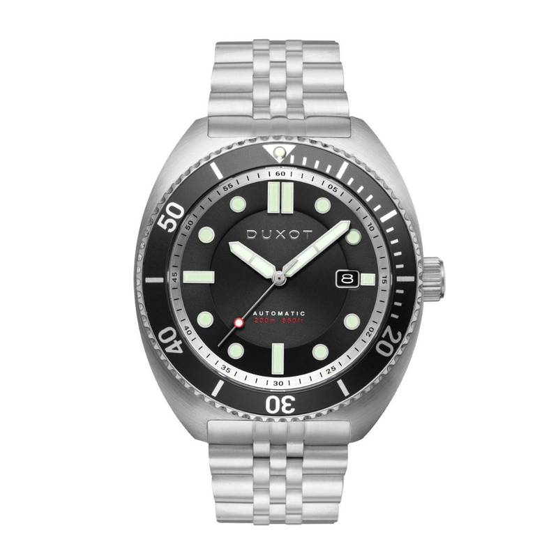 Directional Watch Buy Duxot Tortuga Automatic Uni-Directional Black Round Dial Mens Watch ...