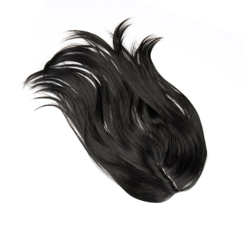 Streak Street 5 Clip 16" Scalp Toppers Hair Extension - Natural Black