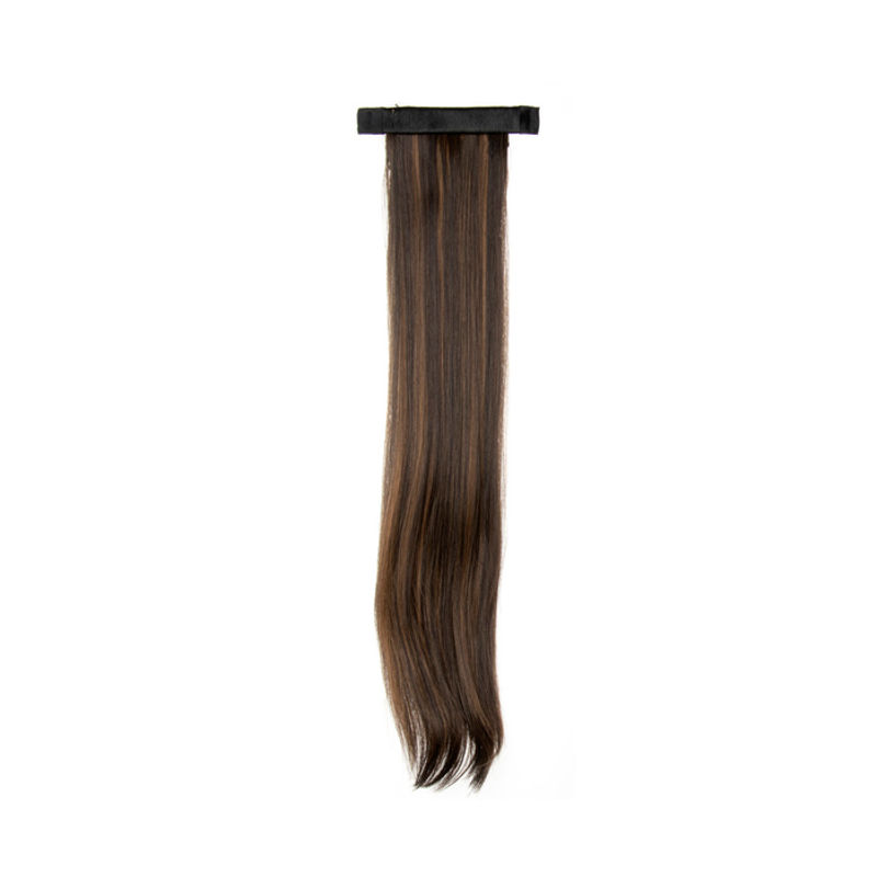 Streak Street Clip-In 20" Straight Pony Tail Hair Extension - Mix Brown