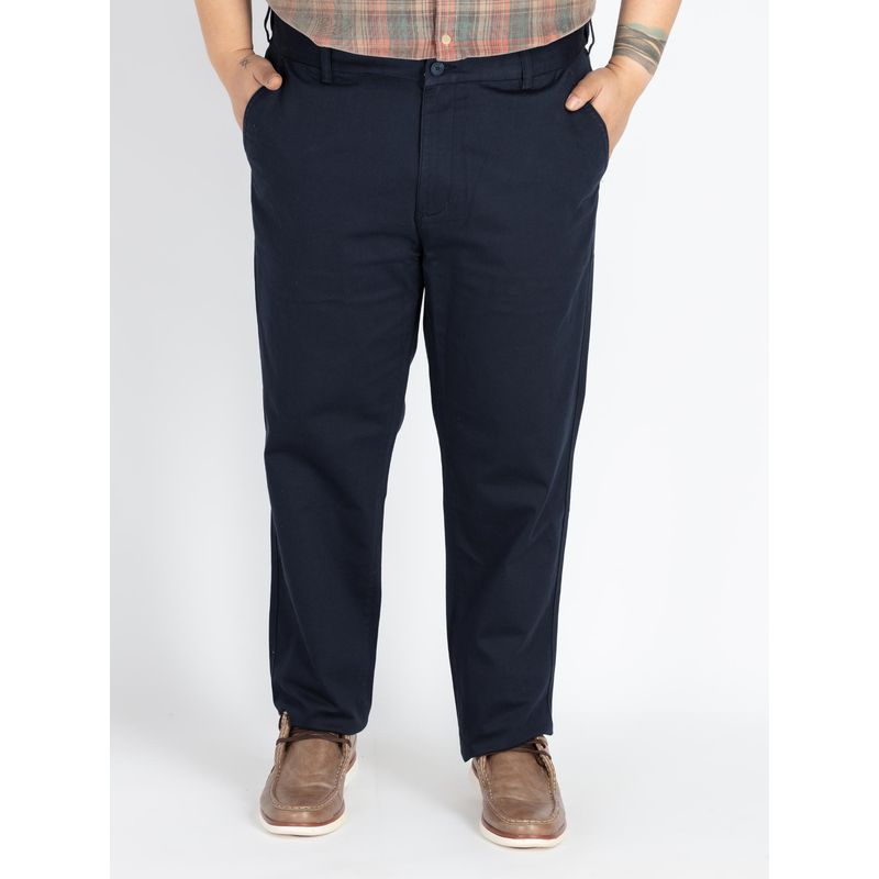 UNSIZED Men's Plus Size Navy Blue Chinos (2)