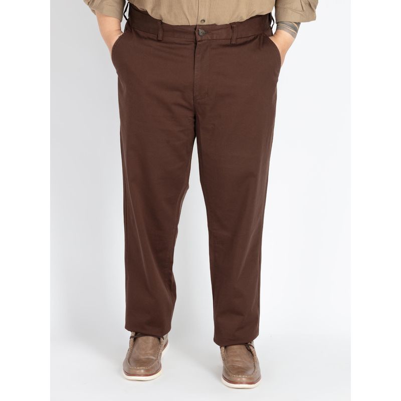 UNSIZED Men's Plus Size Brown Chinos (2)