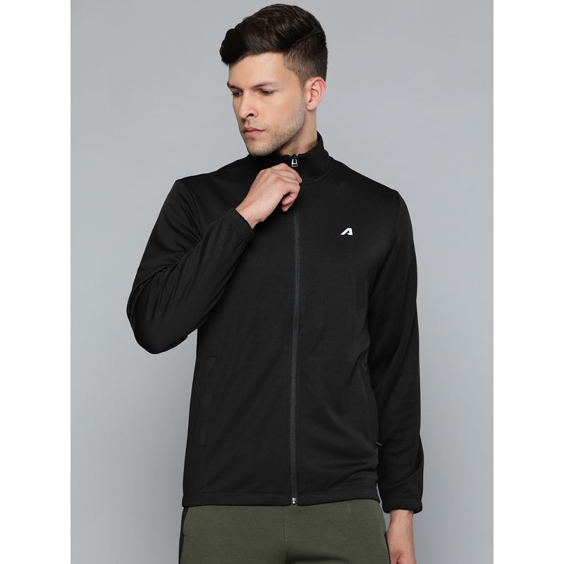 Alcis Men Black Solid Sweatshirt (S)