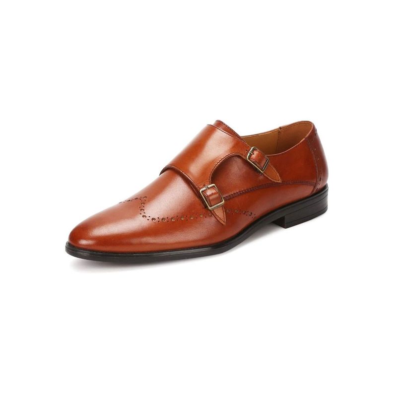 Churchill & Company European Leather Double Monk Strap Formal Shoe (UK 6)
