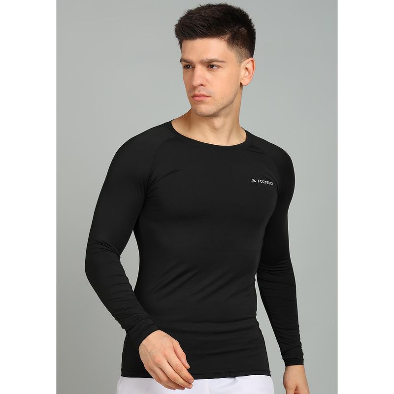 Kobo Compression T-Shirt with Stretchable Mesh Gym Running Multi Sport (M)