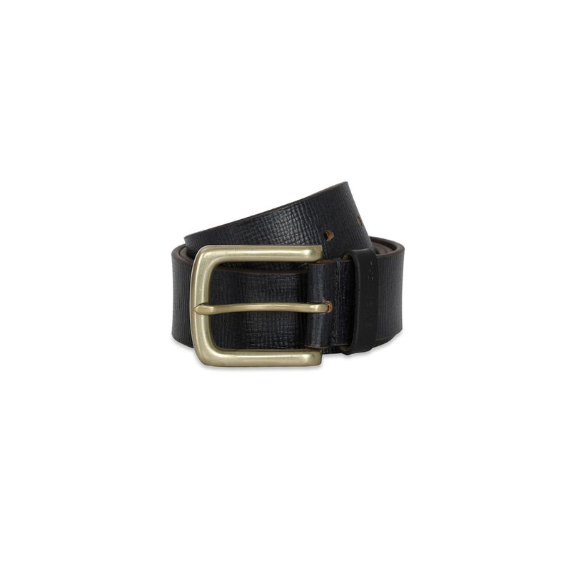 The Vertical Rue Mens Leather Belt Textured Navy Blue S 8903496179910 (S)