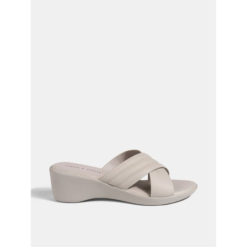 Lemon & Pepper Grey Wedge Heels (EURO 38)