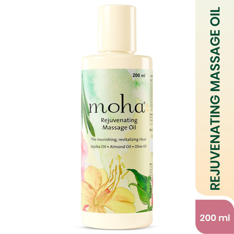 Moha Rejuvenating Massage Oil For Glow And Smooth Skin With Almond Olive And Jojoba Oil