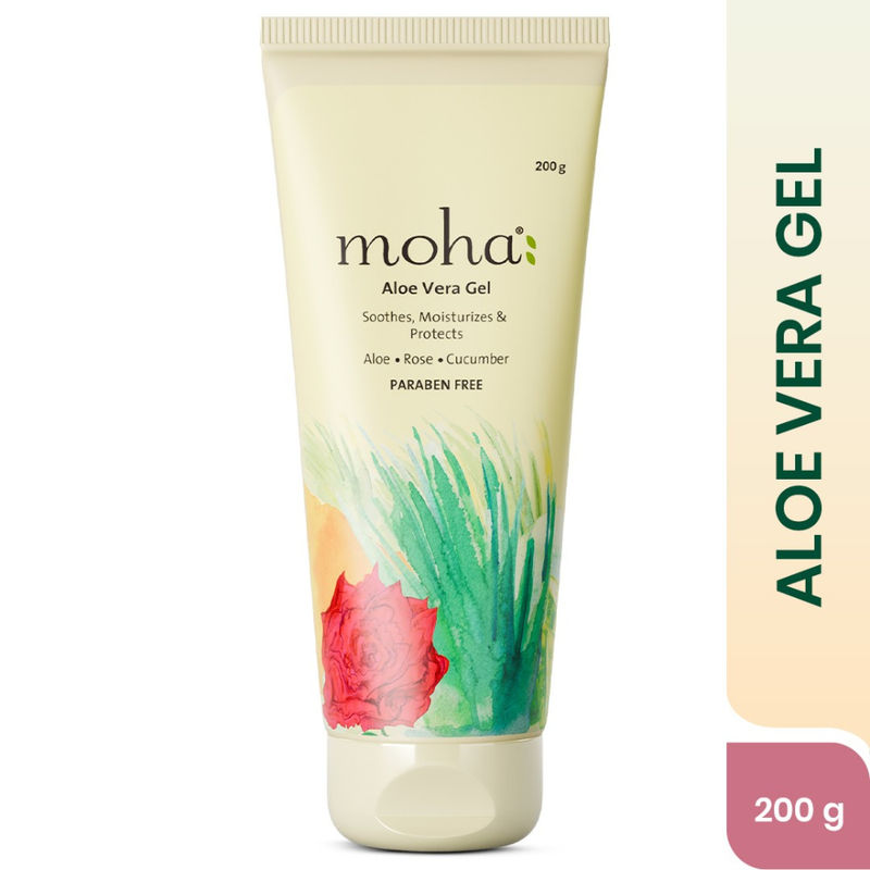 Moha Rose & Cucumber Aloe Vera Gel To Prevent Pigmentation & Fine Lines For Glowing Skin