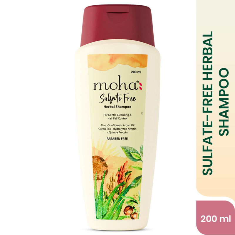 Moha Sulfate-Free Herbal Shampoo Gentle Shampoo For Healthy Hair And Scalp