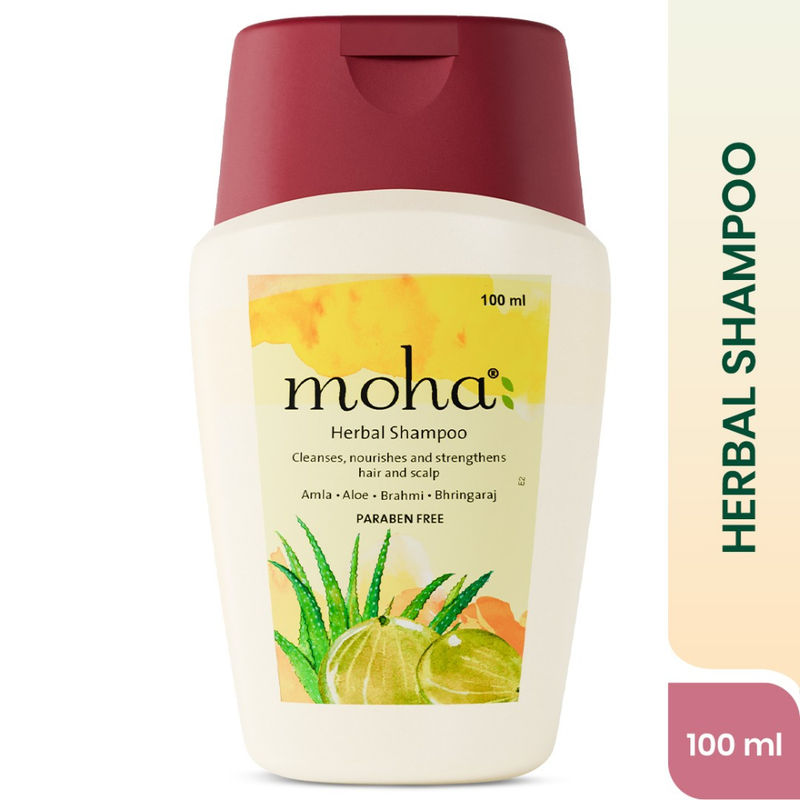 Moha Herbal Shampoo Prevent Premature Graying And Strengthen Hair With Amla And Brahmi