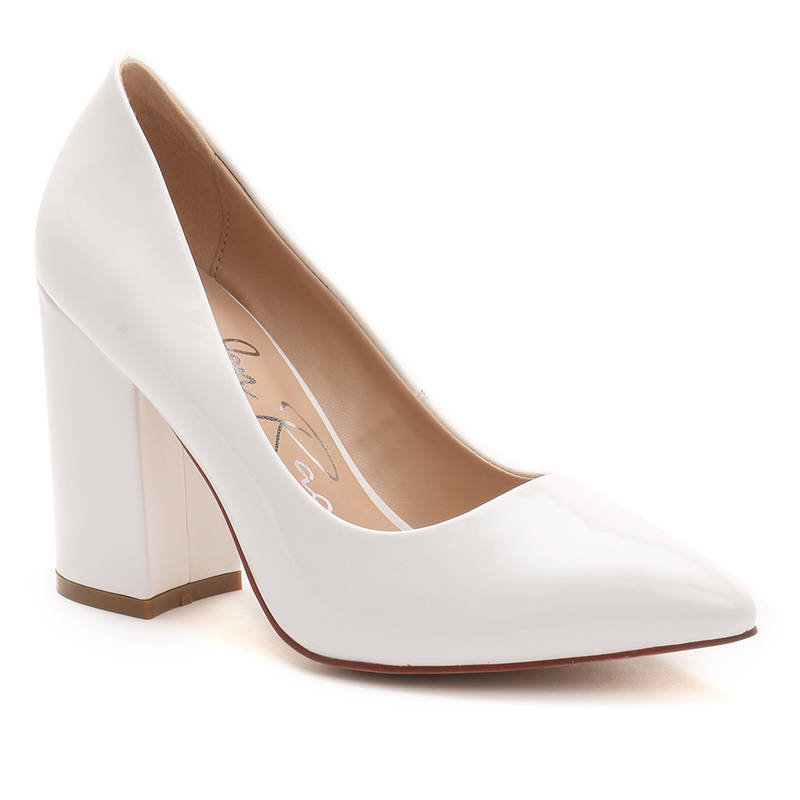 London Rag Solid White Heels (EURO 40)