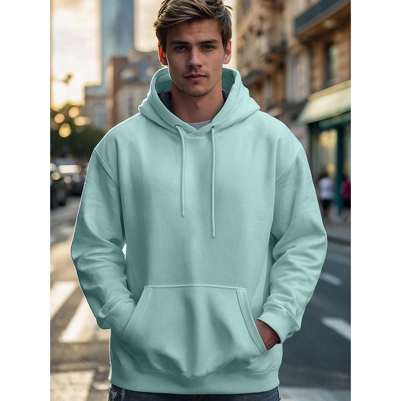 Bewakoof Men's Green Oversized Hoodies (S)