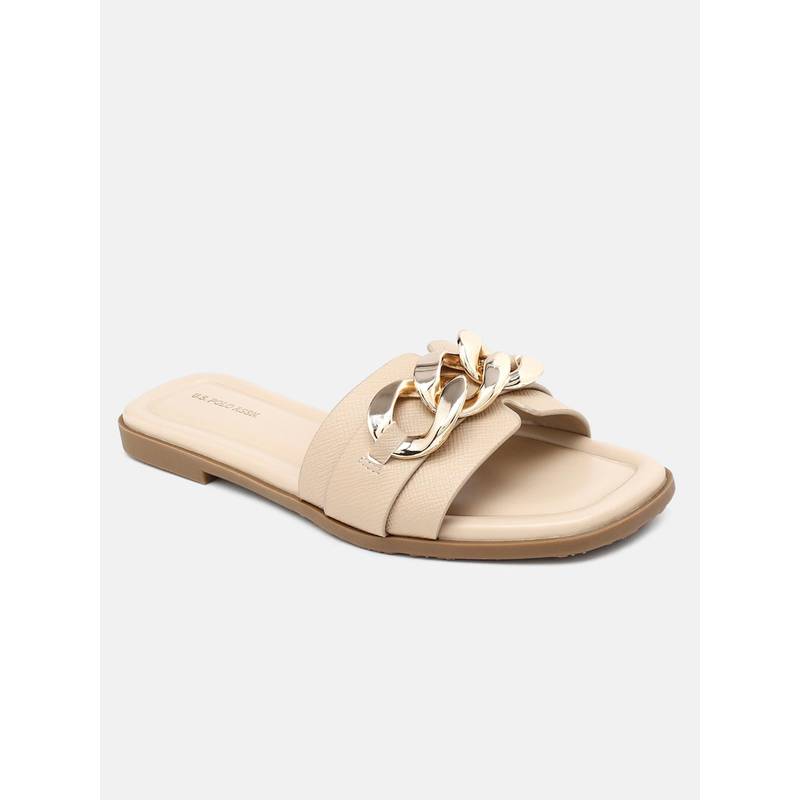 U.S. POLO ASSN. Women Nude Flats (UK 4)