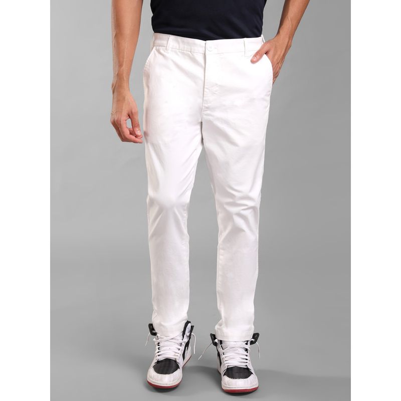 KAZO Cotton Stretch Chino Trousers White (34)