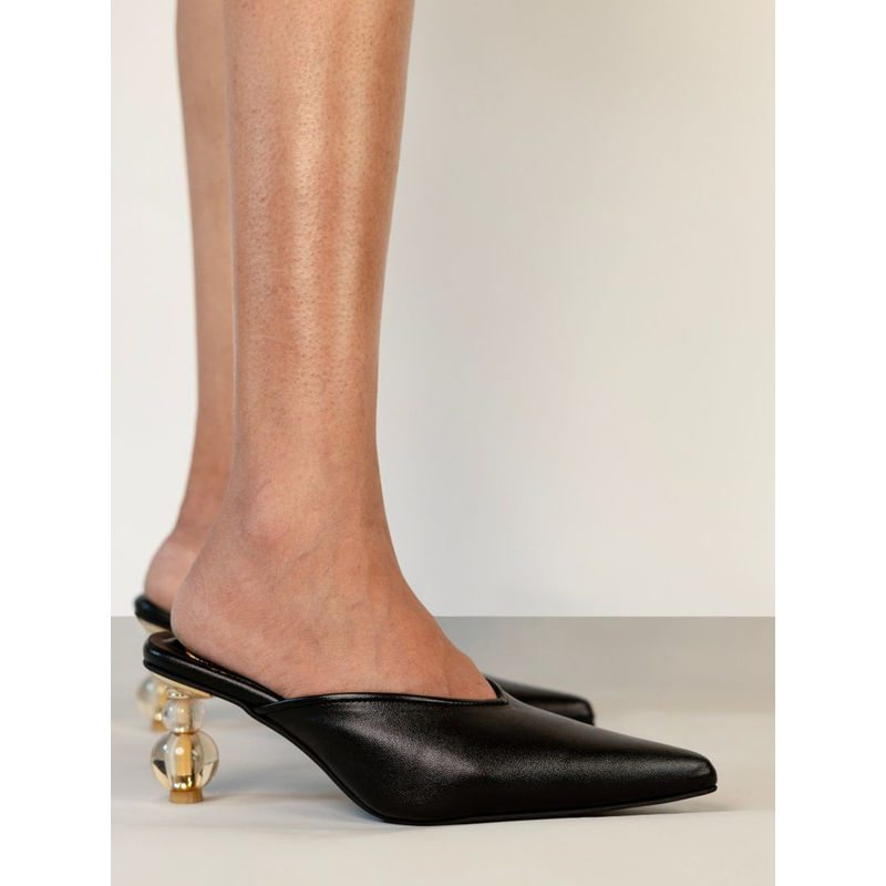 RIVR Sphere Black Mules (EURO 36)