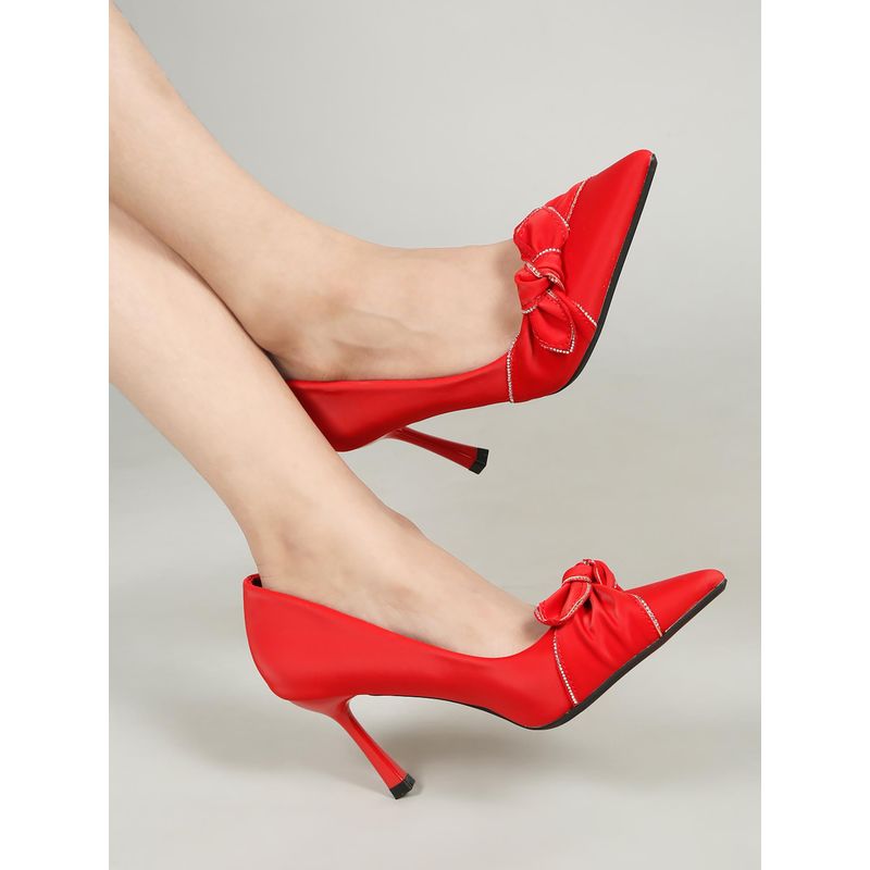Flat n Heels Women Red Pumps (EURO 35)