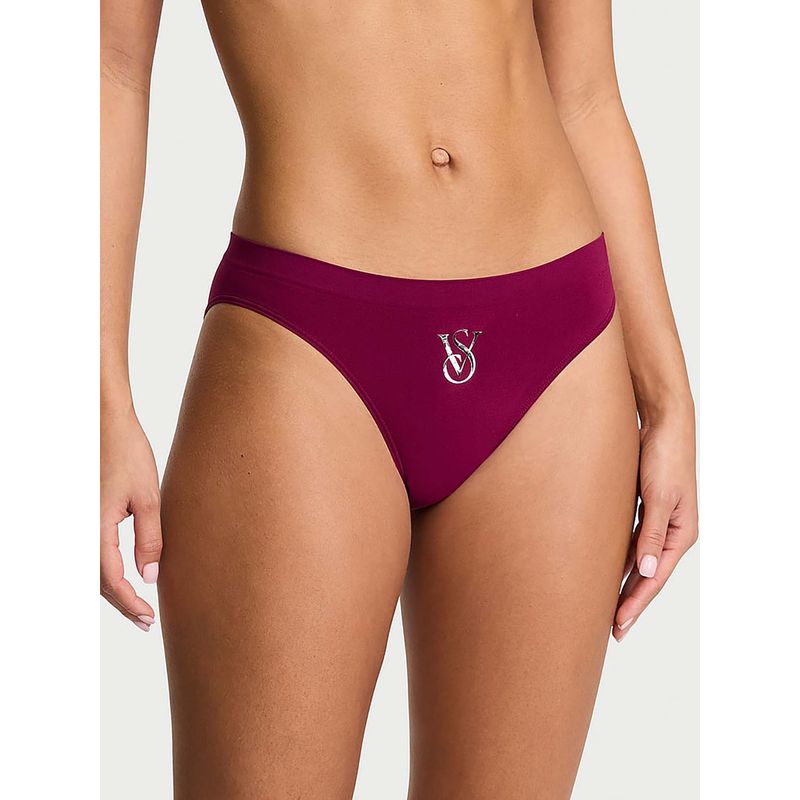 Victoria's Secret Pink Seamless Sparkle Logo Bikini Panty (XS)