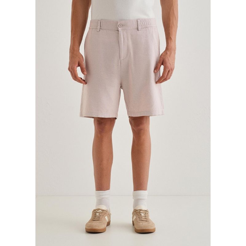 Banana Club Pink Linen Shorts (28)
