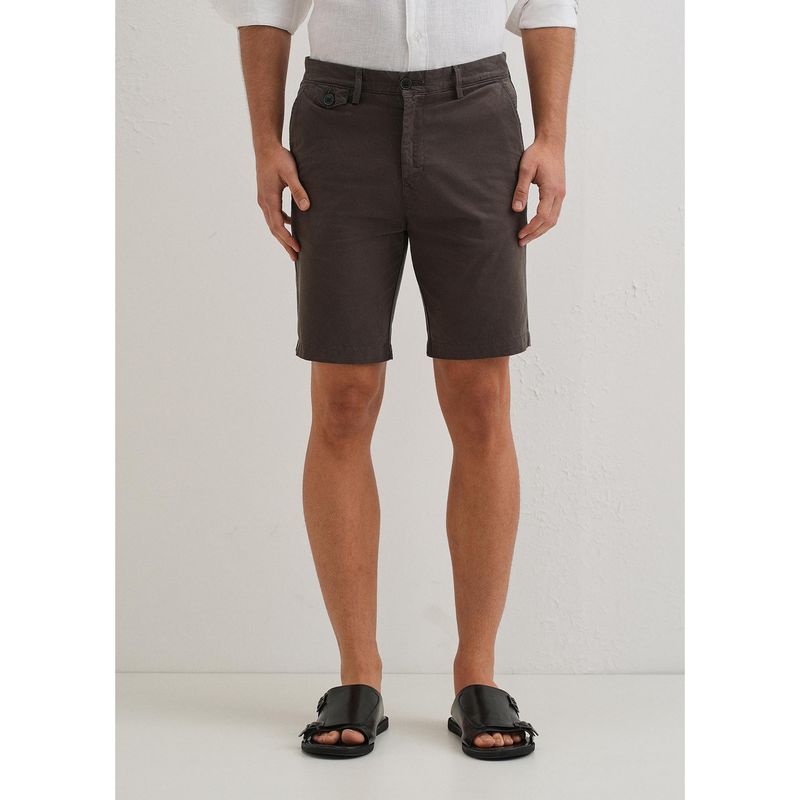 Banana Club Burnt Brown Cotton Shorts (34)
