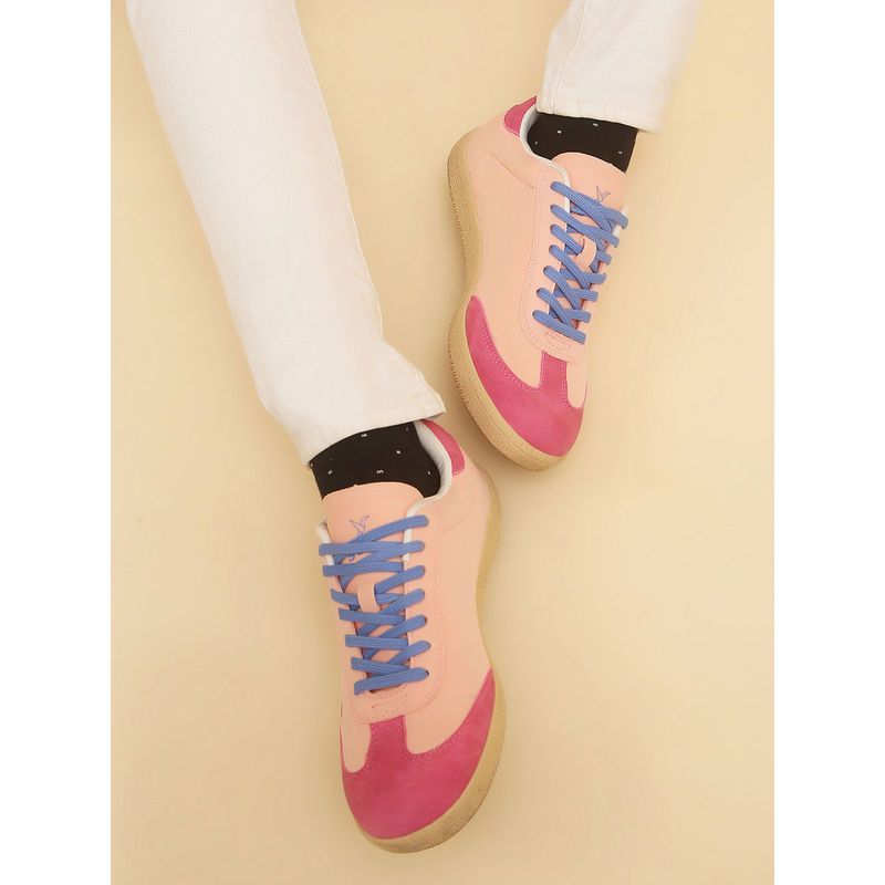 Yoho Pink Quoi Sneakers for Women (UK 3)