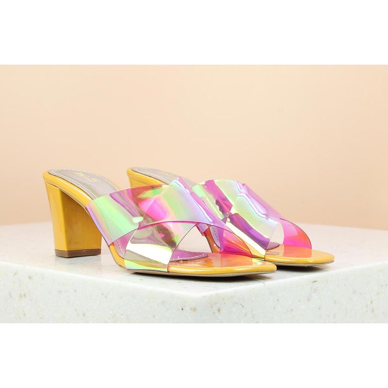 Inc.5 Printed Mustard Heels Buy Inc.5 Printed Mustard Heels Online at