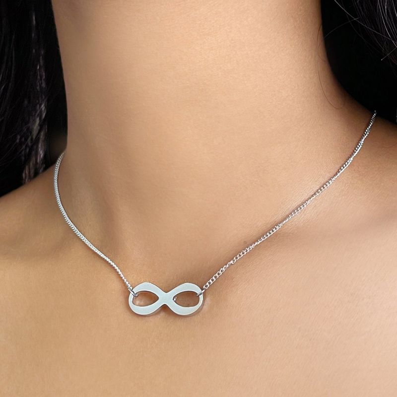 Silver outlet infinity chain