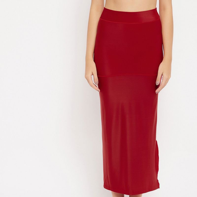 Secrets By Zerokaata Women Red Solid Saree Petticoat (XL)