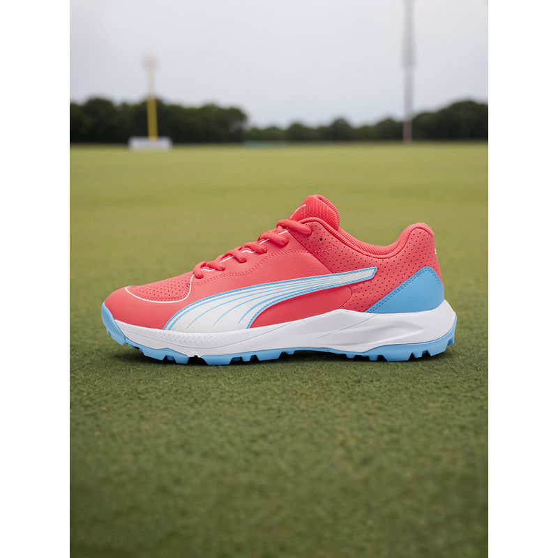 Puma 24 FH Rubber Unisex Red Cricket Shoes (UK 7)