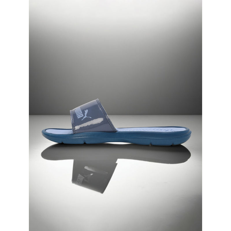 Puma Silvia V4 Women Blue Sliders (UK 7)