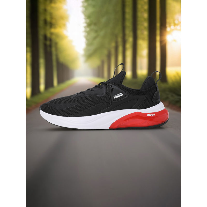 Puma Cell Thrill Unisex Black Running Shoes (UK 4)