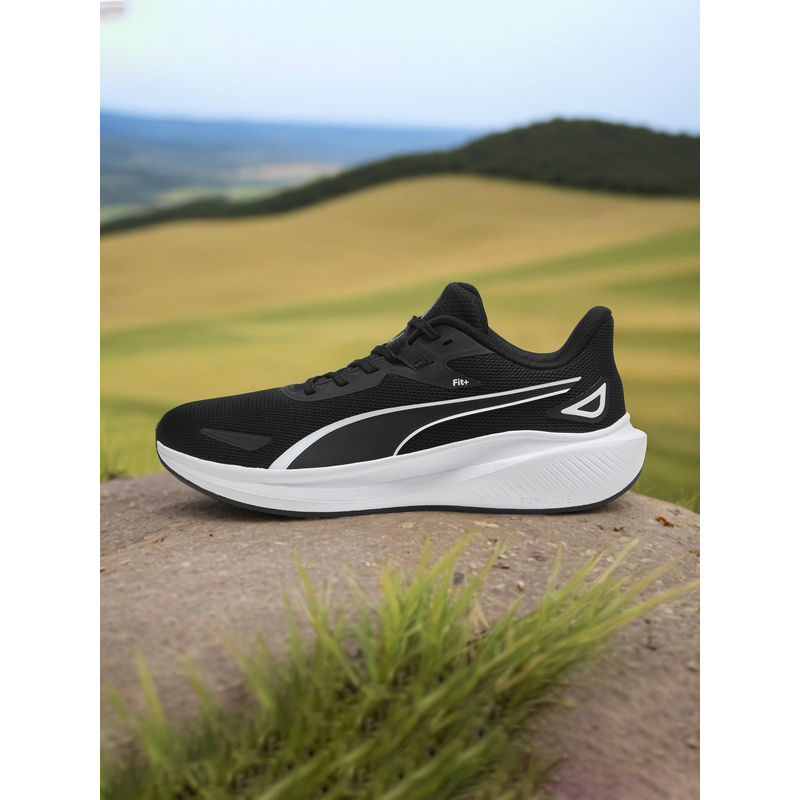 Puma Skyrocket Lite Unisex Black Running Shoes (UK 9)