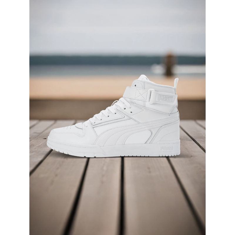 Puma Court Shatter Mid Men White Sneakers (UK 8)