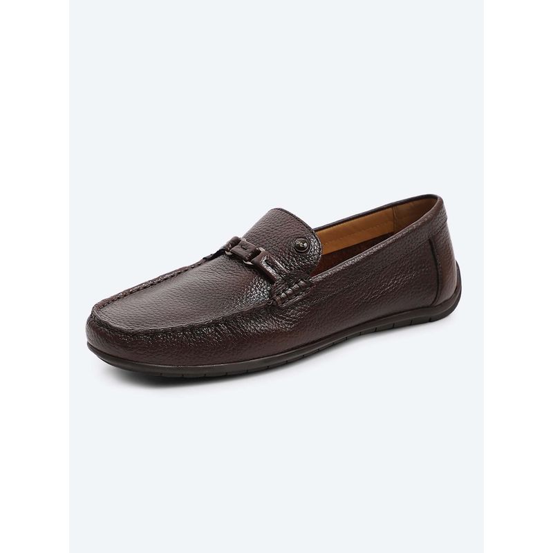 Monte Carlo Men Contemporary Slip On Brown Formal Loafers (UK 10)