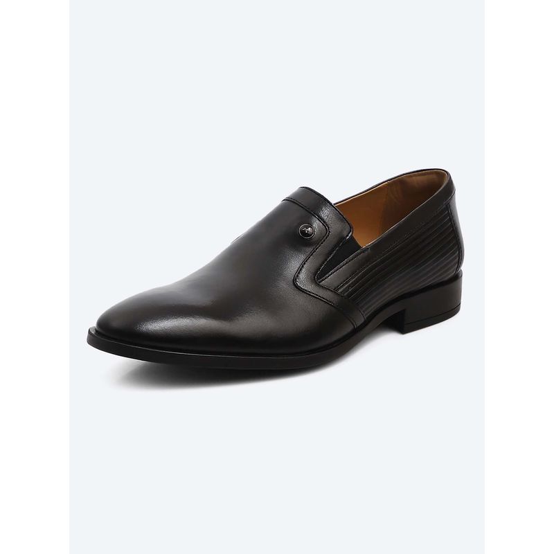 Monte Carlo Men Contemporary Slip On Black Formal Loafers (UK 10)