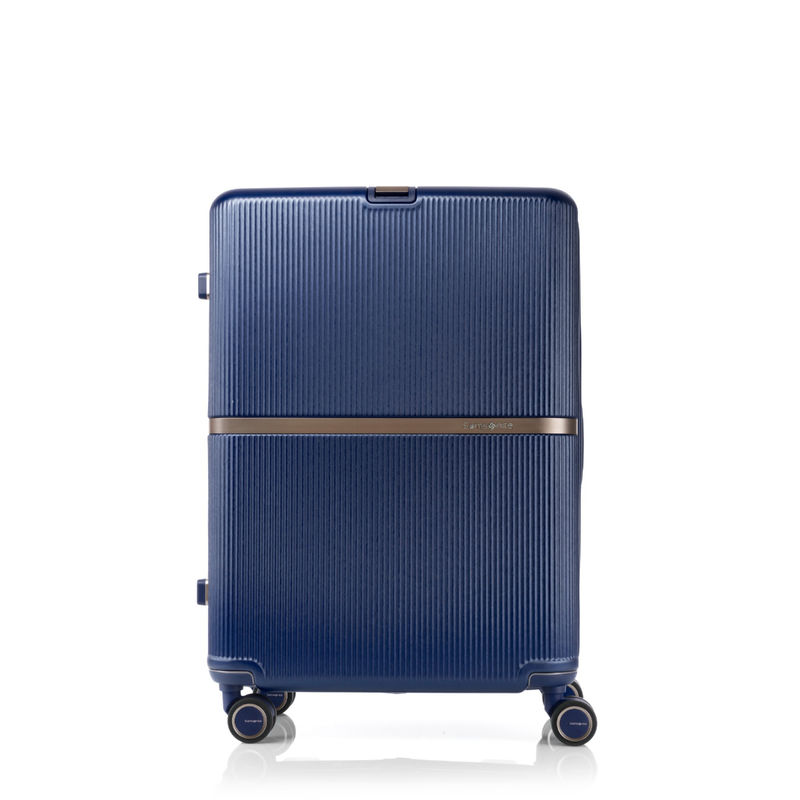 Samsonite Trolley Bag Suitcase For Travel | Minter Spinner 55 Cms Polycarbonate Hardsided Cabin Luggage Suitcase Briefcase Trolley Bag, Navy Blue