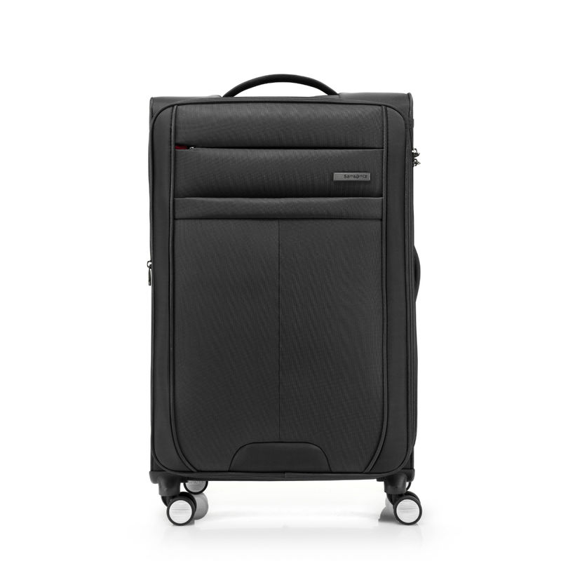 Samsonite Trolley Bag Suitcase For Travel | Synch 57 Cms Polyester Softsided Small Cabin Luggage Trolley Bag with Expandable Zip, Black