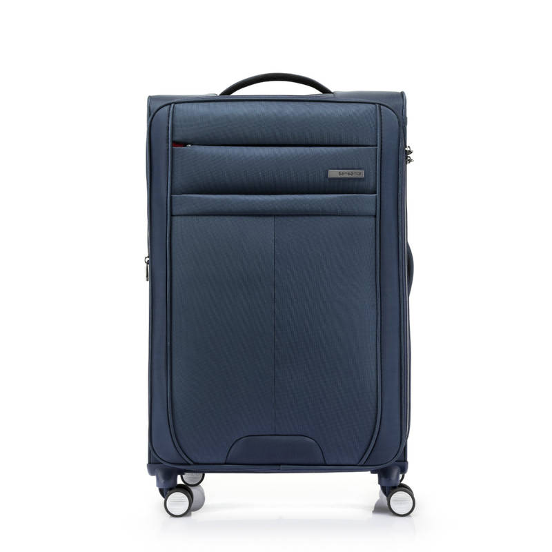 Samsonite Trolley Bag Suitcase For Travel | Synch 79 Cms Polyester Softsided Large Check-in Luggage Trolley Bag with Expandable Zip, Navy Blue