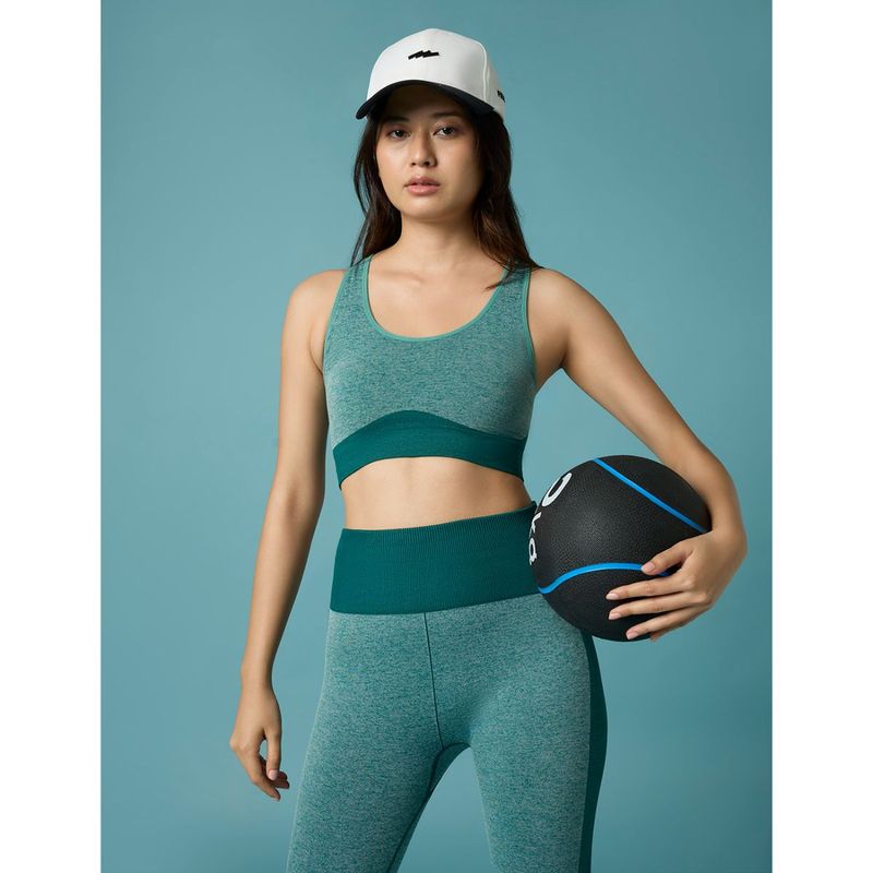 FEIER Teal Ascend Crossback Sports Bra (S)