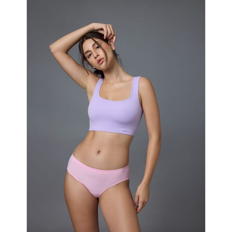 FEIER Purple Flexrib Box Sports Bra (XS)